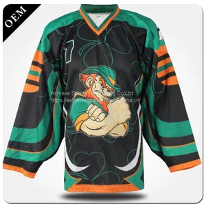 Wholesale Practice Custom High Quality Beer League Hockey Jerseys Double Sided Reversible Sublimation Ice Hockey Jerseys thumbnail-5