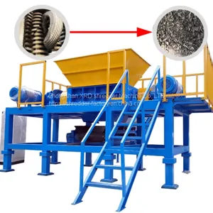 Low Prices Tires Crusher Recycling Machine XDR60 Shredded Rubber Tires Blade China Make Tire Shredder thumbnail-2