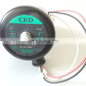 Japan CKD Solenoid Valve PVS-15A-210 220V AC Normally Open thumbnail-1