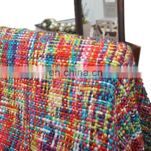 High Quality Tropical Style Multi-Color Rainbow Throw Blanket 63" X 49" thumbnail-2