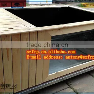 High Quality Frp Wooden Fish Farm/Tank thumbnail-1