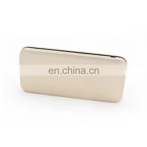 Oem Logo Print Super Thin Metal Power Bank 8000mah Golden Oem Color Power Portable Charger thumbnail-2