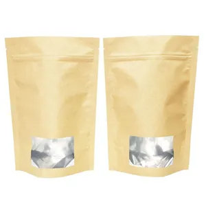 China Standing Pouch Kraft Paper Coffee Scrub Packaging With Zipper thumbnail-2