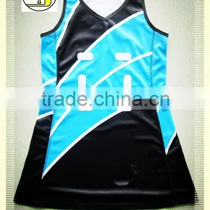 OEM Custom New Style and New Pattern Netball Dress thumbnail-1