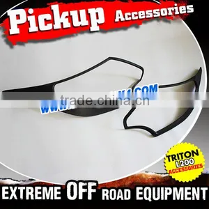 Auto Car Accessories Matte Black Door Handle Bowl Cover For 2015 Mitsubishi Triton L200 thumbnail-4