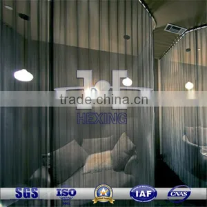 Black Metal Chain Link Curtain Woven Wire Decorative Mesh thumbnail-1