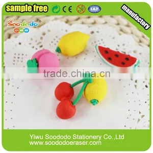 Fruit Shaped Promotion Erasers Set thumbnail-1
