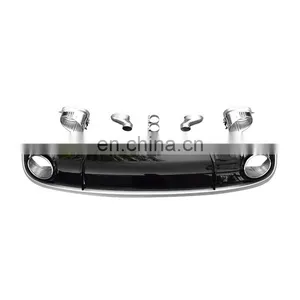 RS7 Diffuser With Tailpipe for Audi A7 Refit to Audi A7 RS Line High Quality Rear Bumper Diffuser 2009-2015 thumbnail-2