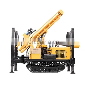 Diesel Engine Mobile Hydraulic Water Well Drilling Machine With Mud Pump and Drilling Bits in China thumbnail-5