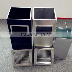 Waste Bin Container Price/Outdoor Metal Litter Bin/Dustbin/Garbage Trash Bin thumbnail-6