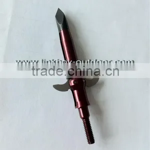 Bone Crusher Expandable Broadhead Tip Arrowhead Steel Blades 100GR Archery Hunting Linkboy thumbnail-2