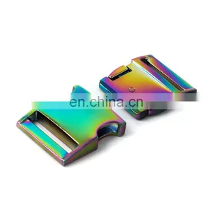 Custom Name Safety Belt Buckles Logo Side Quick Release Buckles Rose Gold Metal Eco-friendly Lead Free and Nickle Free thumbnail-5