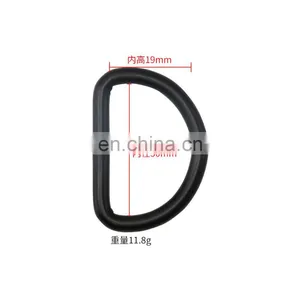 Black Silver Gold 1 Inch Custom Leather Handbag D-Ring Shape Metal D Ring Buckle For Handbags Belt thumbnail-2