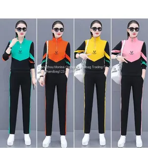 Spring And Autumn 2022 New Women's Fashion Casual Slimming Western-Style Age-Reducing Temperament Sportswear Suit Women thumbnail-1
