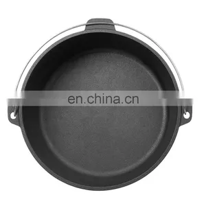Enamel Seasoned 8 QT Cast Iron Dutch Oven Camping Cast Iron Pot thumbnail-5