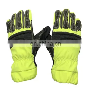Firefighting Fireman Glove Gant Safety Firefigher Protection Fire Resistant Gloves thumbnail-3