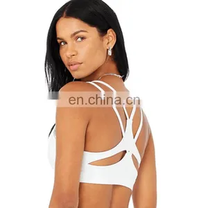 Factory Customized Straps Sports Fitness Bra Sexy Beauty Back Ladies Gym Yoga Wear Bra Top Outdoor Exercise Clothes For Women thumbnail-3