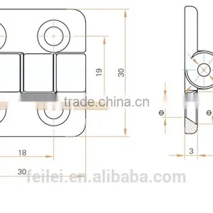 China Supplier Anti-burglary Plane Hinge Locker thumbnail-6