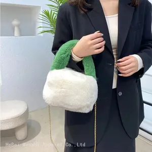 40Plush Bag Carry-on Bar One Shoulder Diagonal Chain Bag Fashion Trend Furry Autumn Bag thumbnail-3