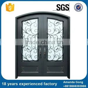 Cheapest Price Galvanized Used Wrought Iron Metal Doors thumbnail-6