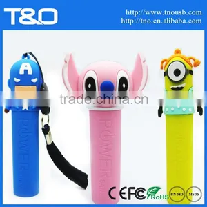 America Captain Silicone Cartoon Power Bank With 2600mAh thumbnail-4