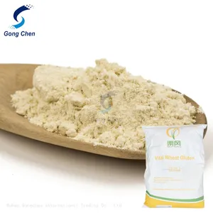 High Quality Organic 82% Vital Wheat Gluten Flour 25kg Food Grade Feed Grade Powder thumbnail-1