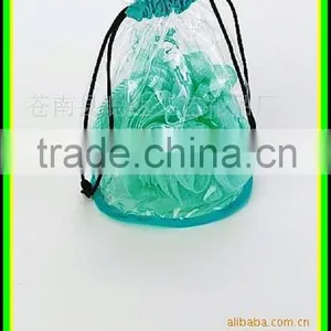 Clear Large Soft PVC Drawstring Gift Christmas Bags Manufacturer(20151028A33) thumbnail-1