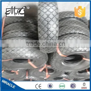 High Quality Pneumatic Small Rubber Wheel Tire Wheelbarrow Tyre 10'' 3.00-4 thumbnail-4