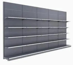 Supermarket Metal Multi Layers Double Sided Gondola Display Shelf With Different Colors thumbnail-1