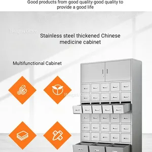 TCM Apothecary Cabinet for Luxury Wellness Spas and Clinics | Authentic Heritage Look thumbnail-4