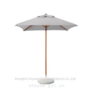 Customizable Luxury Rectangular 4-rib Beach Patio Sunshade for Outdoor Leisure Use thumbnail-3
