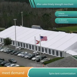 Rental of White European-style Pointed-top Tents With Free Setup. Outdoor Aluminum Alloy Wedding Marquees for Rent. thumbnail-5