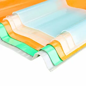 UV-Protect FRP Roofing Tiles Sheets 30% Fiberglass Reinforcement Custom Colors 40-+130 ISO9001 Certified Standard FRP Oofing thumbnail-4