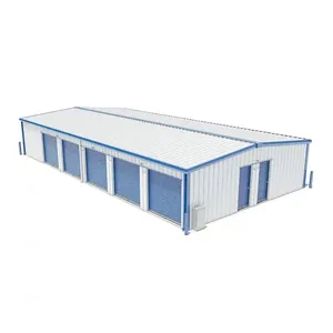 Prefabricated Steel Workshop Industrial Sheds With H Beams thumbnail-2