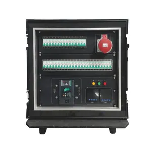 36 Channel Portable Wheeled Stage Power Distribution Unit, 400A Camlock Input Industrial Power Box With Multi Industrial & Stage Sockets thumbnail-3