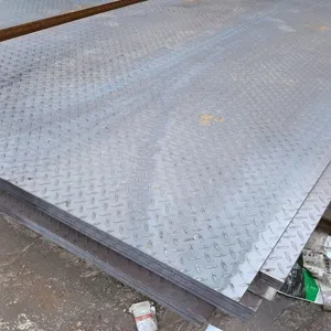 4mm 6mm 8mm 10mm High Quality High Pressed Embedded Checkered Carbon Galvanized Steel Sheet/Plate thumbnail-1