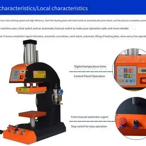 Single-station Pneumatic Marking Machine / Single-station Pneumatic Clothing Label Ironing Machine / Single-station Pneumatic Label Pressing Machine. Wholesale and Procurement of Marking Machines thumbnail-2