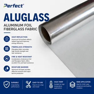 Aluminium Foil Laminate Fiberglass Cloth or Foil With Non Woven Fabric thumbnail-1