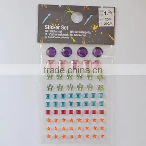 Shinning Acrylic Glitter Stickers Decorative Self Adhesive 3d Acrylic Rhinestone Gem Sticker Crystal Clear Acrylic thumbnail-1