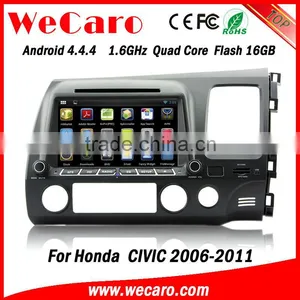 Wecaro Pure Android 4.4.4 Car Radio 1080P for Honda Civic Navigation System BT Gps 3g TV Mirror Link 2006 - 2011 thumbnail-1