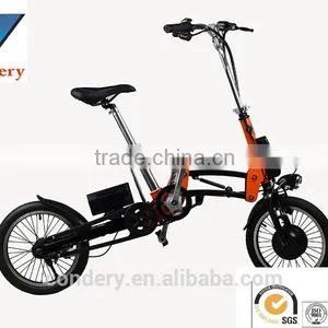 2016 New Electric Bike 14 Inch Electric Folding Bicycle 250W Electric Bicycle China Accept OEM thumbnail-3
