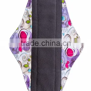 2016 Female Bamboo Charcoal Menstrual Pad Cloth Sanitary Pad thumbnail-6
