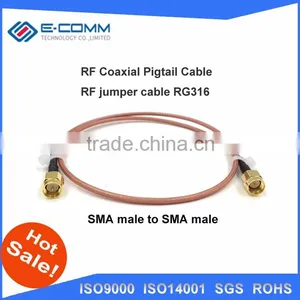 Hot Sale! SMA Male Plug Connector Switch SMA Male Plug Convertor RG316RF Coaxial Jumper Cable15CM 6" Adapter thumbnail-1