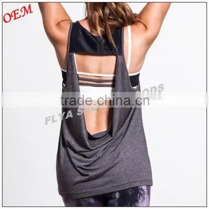 Wholesale Fitness Clothing Women Sexy Gym Singlets Sport Tank Top thumbnail-1