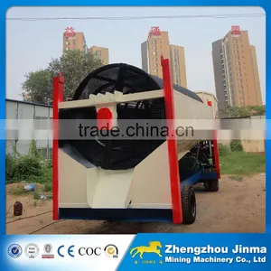Gold Wahing Trommel Screen With Sluice Box thumbnail-1