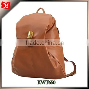 Guangzhou Leather Cheap High School Backpack 2014 thumbnail-1