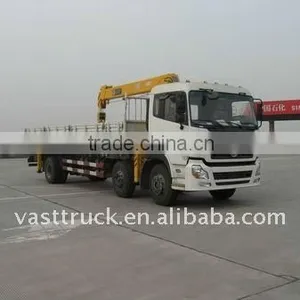 Dongfeng Tianlong 8 Tons Small-scale Triaxial Truck Mounted Crane Factory Directly Sales thumbnail-1