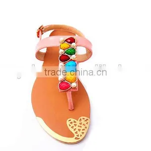 Fashion Lady Fancy Flat Heel Colorful Slippers thumbnail-2