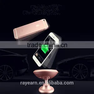 REYON Qi Wireless Charger Dock 360 Rotating Mount Car Holder Charging Pad thumbnail-1