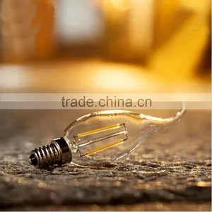 HOT!!! Led Lights C35 Led Filament Candle Bulbs 1W 2W 3W 4W 6W Chandelier C35 Led Glass Bulbs Lights E12 E14 E26 E27 B22 2700K thumbnail-2